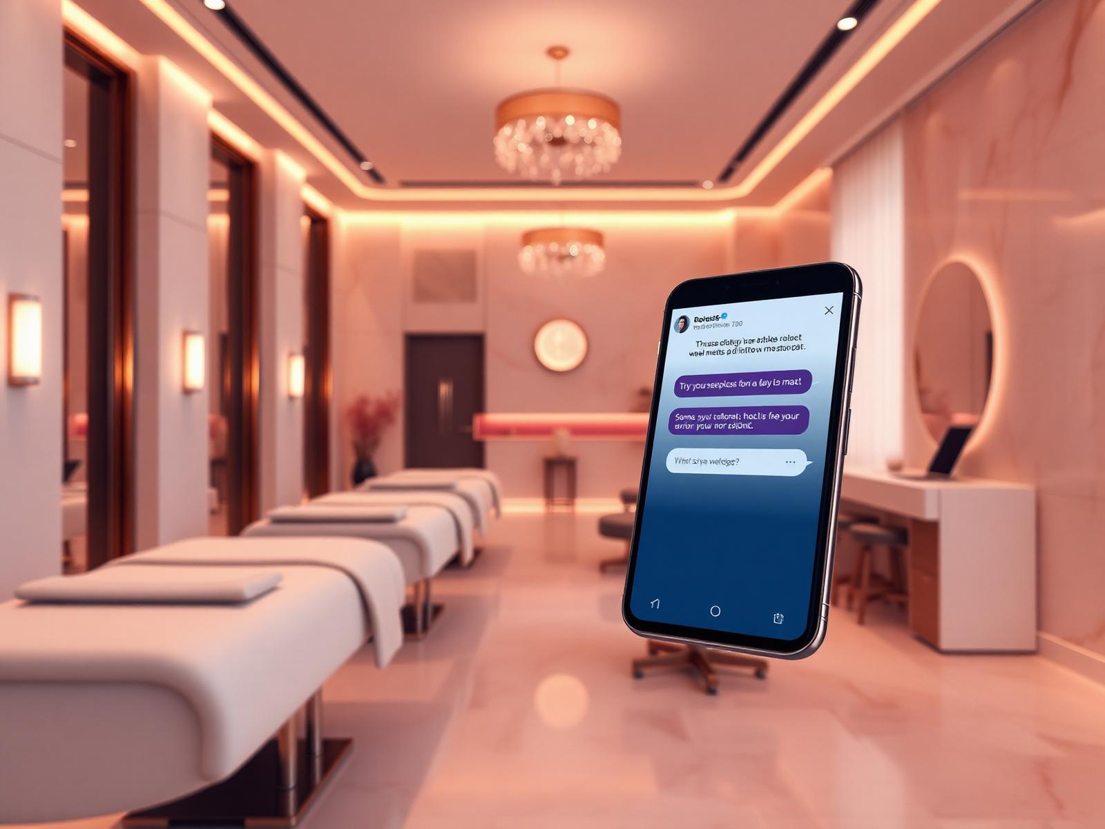 Bright, modern spa treatment room with premium décor